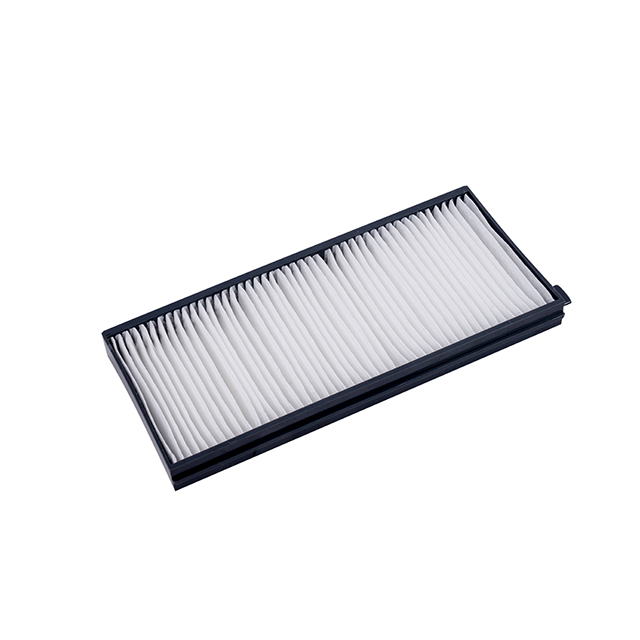 Filter for automotive air conditioner (black hard frame single effect)