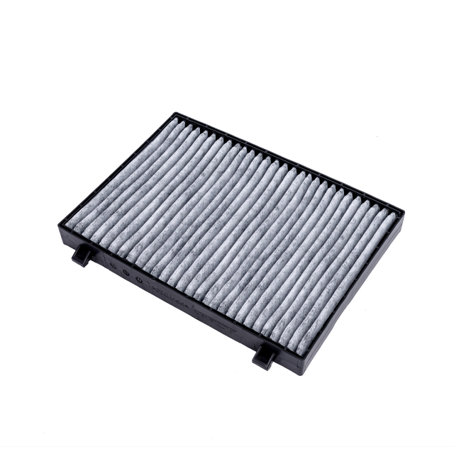 Filter for automotive air conditioner (hard frame double effect)